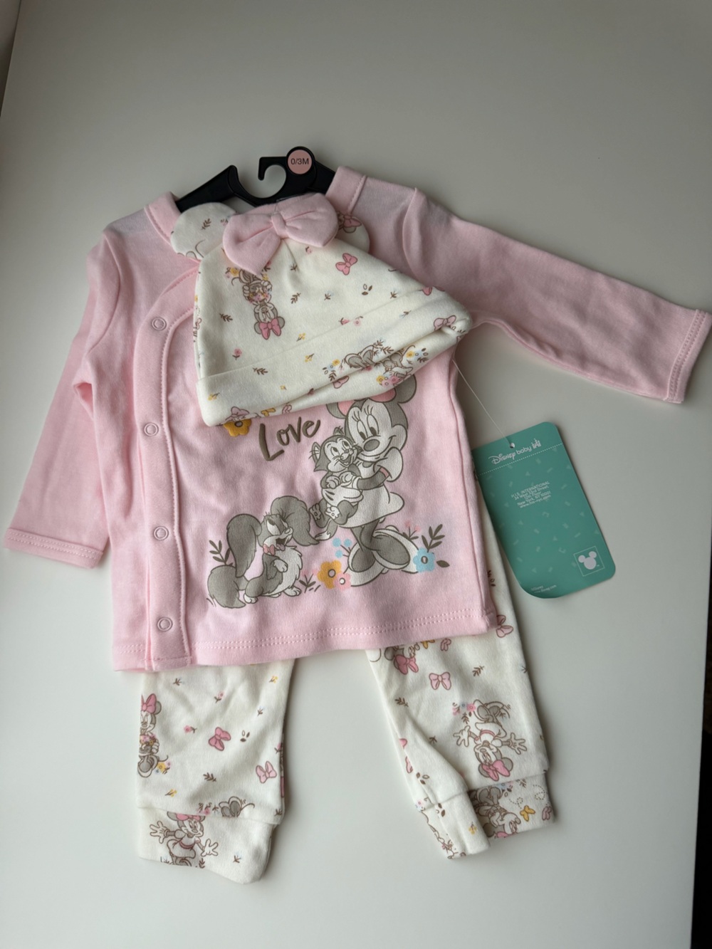 Disney Pink Minnie & Daisy Long Sleeve Graphic Top with Hat